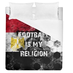 Football Is My Religion Duvet Cover (queen Size) by Valentinaart