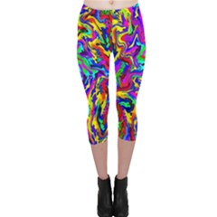 Artwork By Patrick-colorful-18 Capri Leggings  by ArtworkByPatrick