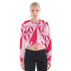 3d Pattern Experiments Cropped Sweatshirt by Sapixe