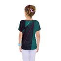 Abstract Green Purple Kids  One Piece Tee View2