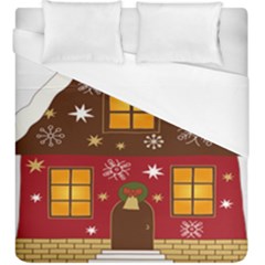 Christmas House Clipart Duvet Cover (king Size) by Sapixe