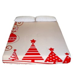 Christmas Clipart Wallpaper Fitted Sheet (king Size) by Sapixe