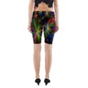 Colorful Firework Celebration Graphics Yoga Cropped Leggings View2