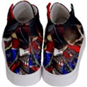 Confederate Flag Usa America United States Csa Civil War Rebel Dixie Military Poster Skull Kid s Hi-Top Skate Sneakers View4