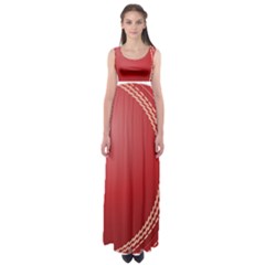 Cricket Ball Empire Waist Maxi Dress by Sapixe