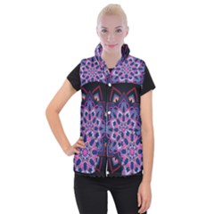 Mandala Circular Pattern Women s Button Up Vest by Nexatart