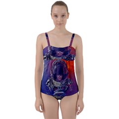 Eve Of Destruction Cgi 3d Sci Fi Space Twist Front Tankini Set by Sapixe