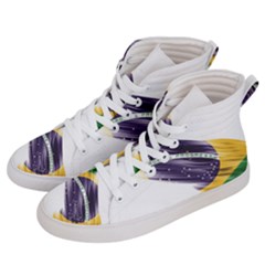 Flag Of Brazil Women s Hi-top Skate Sneakers by Sapixe