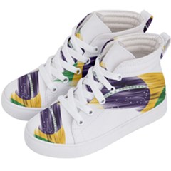 Flag Of Brazil Kid s Hi-top Skate Sneakers by Sapixe