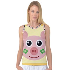 Luck Lucky Pig Pig Lucky Charm Women s Basketball Tank Top by Sapixe