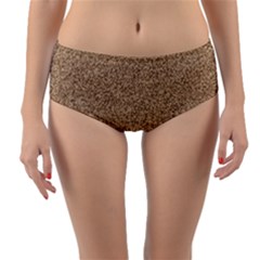 Mosaic Pattern Background Reversible Mid-waist Bikini Bottoms by Sapixe