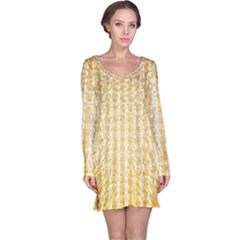 Pattern Abstract Background Long Sleeve Nightdress by Sapixe