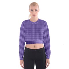 Purple Triangulate Cropped Sweatshirt by jumpercat