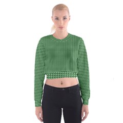 Green Triangulate Cropped Sweatshirt by jumpercat