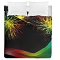 Rainbow Fireworks Celebration Colorful Abstract Duvet Cover Double Side (Queen Size) View1