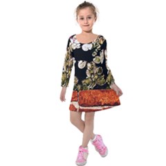 Highland Park 4 Kids  Long Sleeve Velvet Dress by bestdesignintheworld