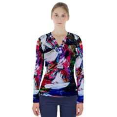 Way In A Tiland V-neck Long Sleeve Top by bestdesignintheworld