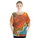 The Beautiful Of Art Indonesian Batik Pattern Blouse View1