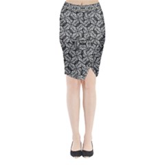 Modern Tribal Bold Pattern Midi Wrap Pencil Skirt by dflcprints