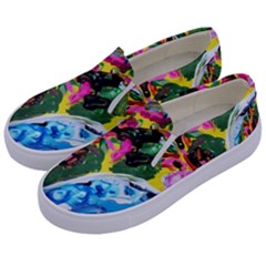 Dscf1611 - Lady In Kimono And Tulip Tree Kids  Canvas Slip Ons by bestdesignintheworld