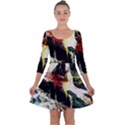 Egg In The Duck   Needle In The Egg Quarter Sleeve Skater Dress View1
