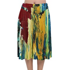 11044574 422007541293570 7092049992756666033 O - Point Of View 2 Velvet Flared Midi Skirt by bestdesignintheworld