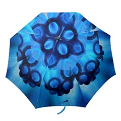 Sliding Blues Folding Umbrella by saprillika