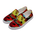 Yellow Dolphins   Blue Lagoon 4 Women s Canvas Slip Ons View2