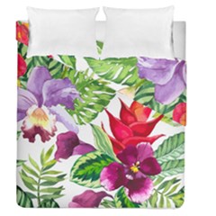 Vector Pattern Tropical Duvet Cover Double Side (queen Size) by Sapixe