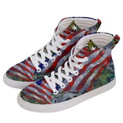 Usa United States Of America Images Independence Day Women s Hi-top Skate Sneakers by Sapixe