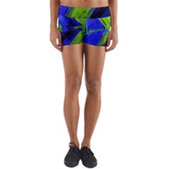 Point Of Equilibrium 7 Yoga Shorts by bestdesignintheworld