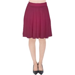 Star Background Christmas Red Velvet High Waist Skirt by Sapixe