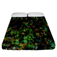 Star Abstract Advent Christmas Fitted Sheet (california King Size) by Sapixe