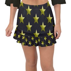 Stars Backgrounds Patterns Shapes Fishtail Mini Chiffon Skirt by Sapixe