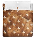 Stars Brown Background Shiny Duvet Cover Double Side (Queen Size) View2