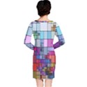 Color Abstract Visualization Long Sleeve Nightdress View2