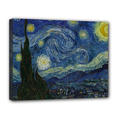 The Starry Night  Canvas 14  X 11  by Valentinaart