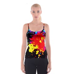 Colorfulpaintsptter Spaghetti Strap Top by flipstylezfashionsLLC