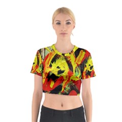 Fish And Bread1/1 Cotton Crop Top by bestdesignintheworld