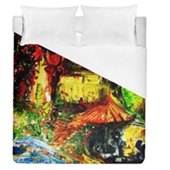 St Barbara Resort Duvet Cover (queen Size) by bestdesignintheworld