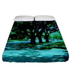 Hot Day In Dallas 5 Fitted Sheet (king Size) by bestdesignintheworld