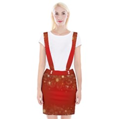 Background Abstract Christmas Braces Suspender Skirt by Simbadda