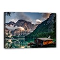 Italy Mountains Pragser Wildsee Canvas 18  x 12  View1