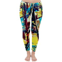 Dance Of Oil Towers 4 Classic Winter Leggings by bestdesignintheworld