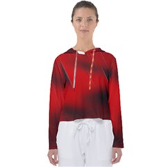 Red Black Abstract Women s Slouchy Sweat by Simbadda