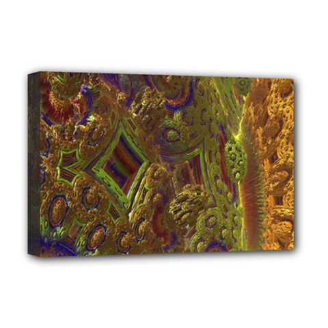 Fractal Virtual Abstract Deluxe Canvas 18  X 12   by Simbadda