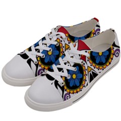 Cranium Sugar Skull Women s Low Top Canvas Sneakers by StarvingArtisan