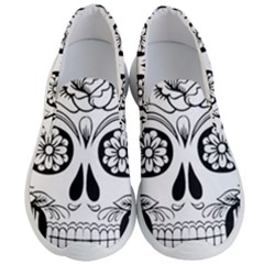 Sugar Skull Men s Lightweight Slip Ons by StarvingArtisan