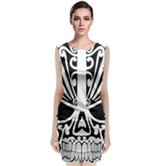 Tribal Sugar Skull Classic Sleeveless Midi Dress by StarvingArtisan