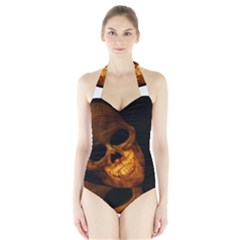 Skull Halter Swimsuit by StarvingArtisan